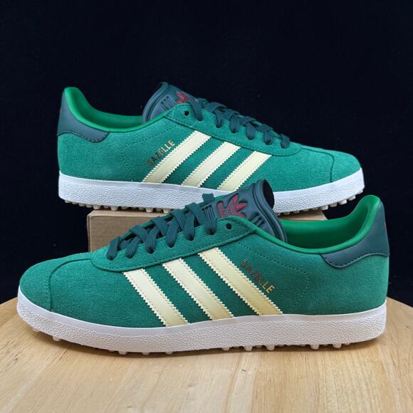 Adidas Gazelle Golf Green Almost Yellow Shoes IH2268 Men's Size 9.5
